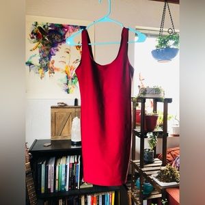 Red Backless Bodycon Mini Dress